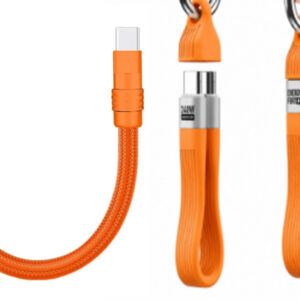 cable llavero c a c 240w 40g 8k data cable anaranjado
