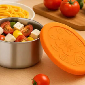 contenedor acero inoxidable con tapa silicona 950ml