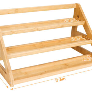 estante tipo escalera especiero bamboo