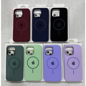 Magsafe siliconada CON LOGO (Colores variados)