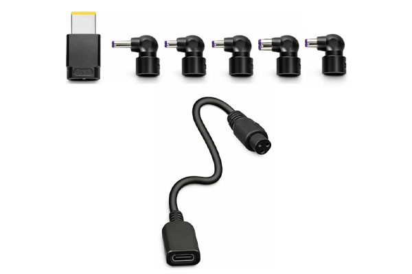 KIT 7 PUNTAS + ADAPTADOR USB-C UNIVERSAL (Dell-Samsung-Acer-HP-Gateway-Lenovo)