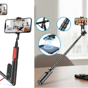 Tripode con Soporte Magnetico para Celular y Control Remoto (De escritorio)